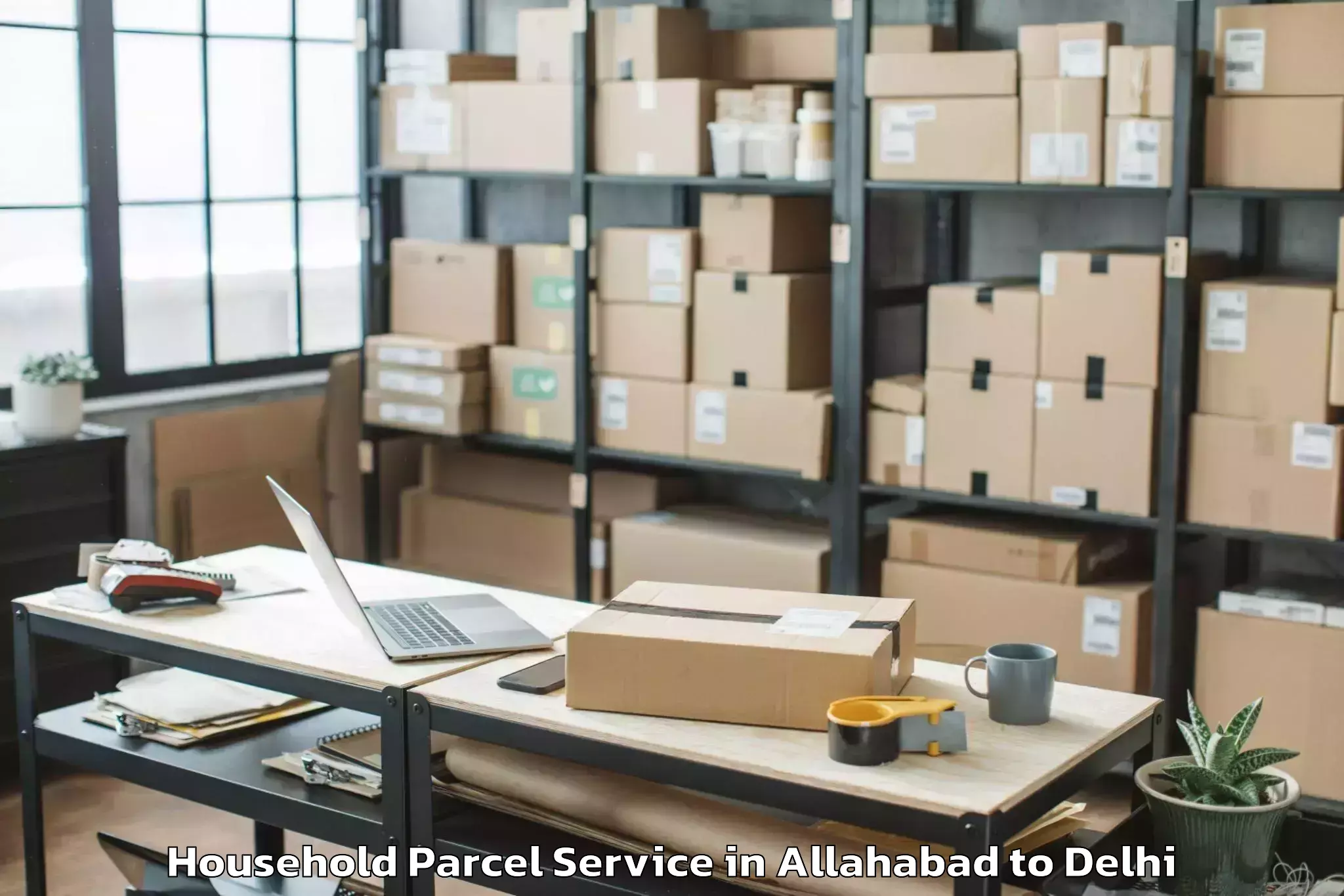 Efficient Allahabad to Parsvnath Mall Azadpur Household Parcel